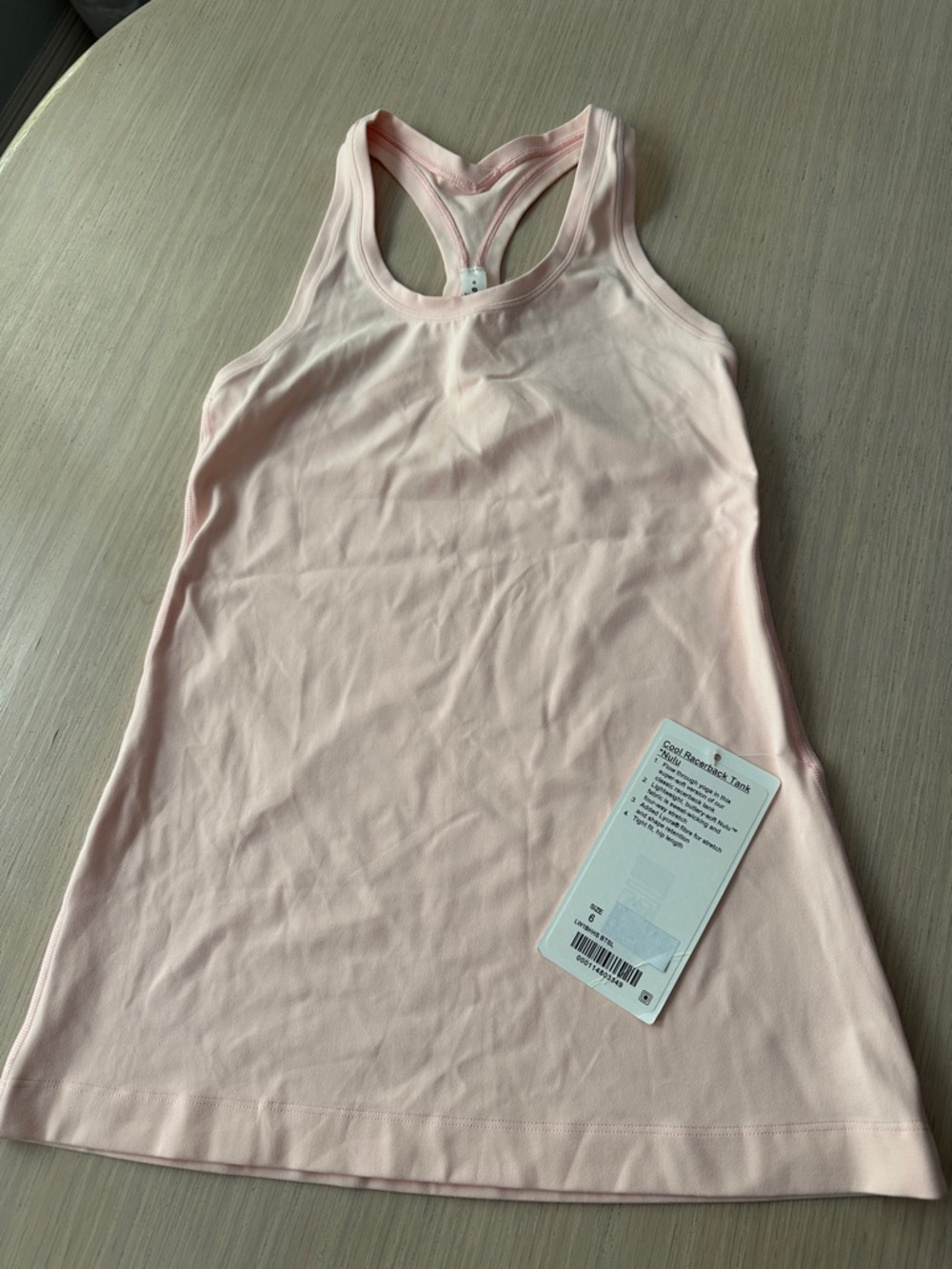 NWT Lululemon Peach Pink Racerback Tank sz 6